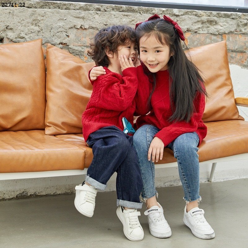HA24118 - ÁO LEN ĐỎ GIA ĐÌNH