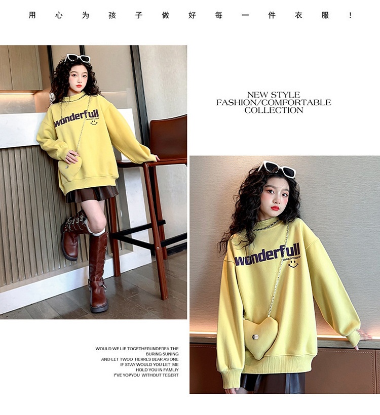 HA24116 - ÁO NỈ WONDERFULL KÈM TÚI TRÁI TIM