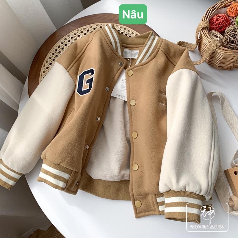 HA29119 - ÁO NỈ BOMBER CHO BÉ