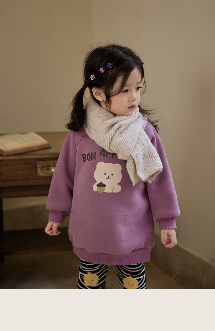 HH30116 - ÁO NỈ BÉ GÁI LÓT LÔNG ẤM