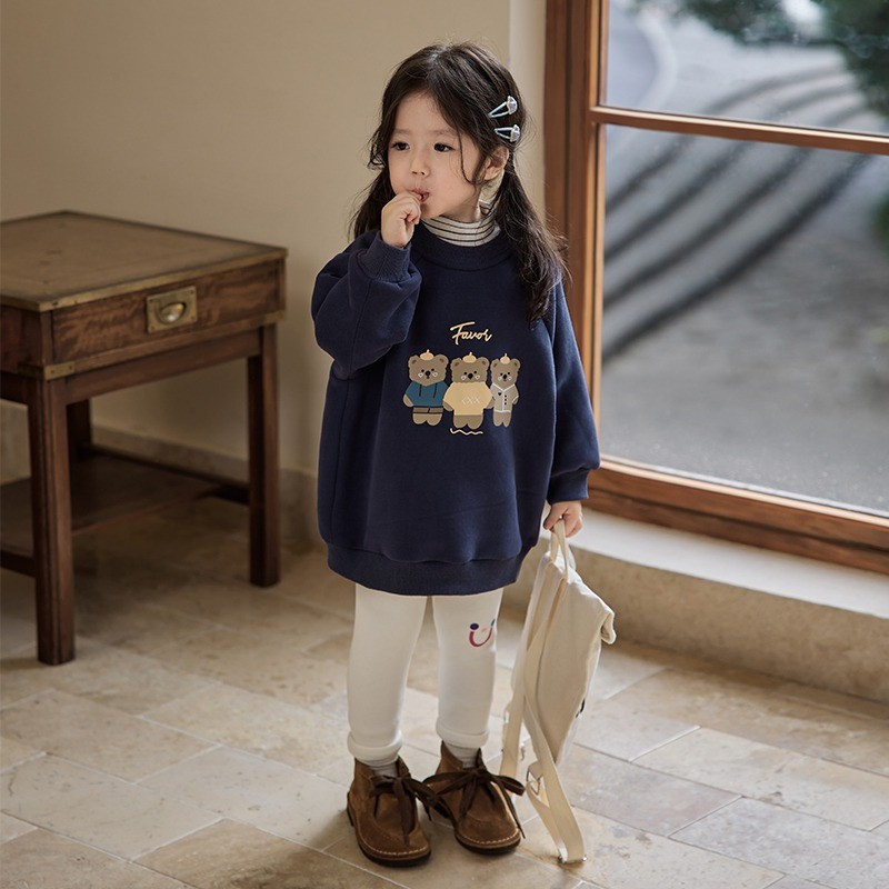 HH30116 - ÁO NỈ BÉ GÁI LÓT LÔNG ẤM