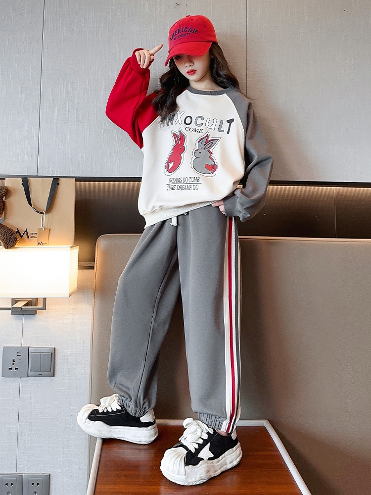 HA30114 - BỘ NỈ THỎ ĐÔI BÉ GÁI