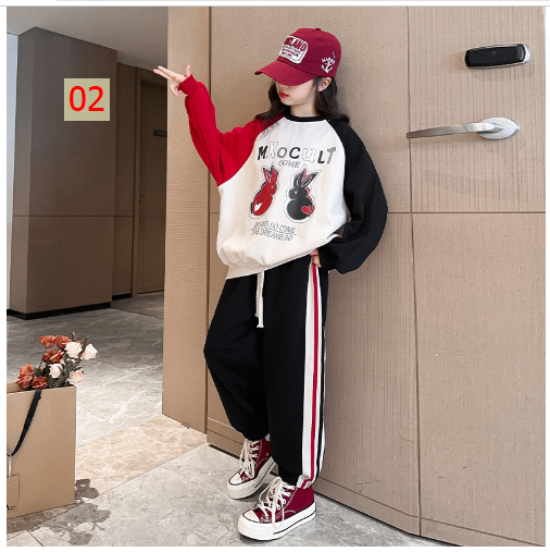 HA30114 - BỘ NỈ THỎ ĐÔI BÉ GÁI