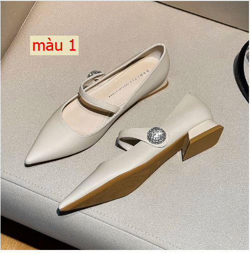 HA1122 - GIÀY MARY JANE MŨI NHỌN KIỂU PHÁP