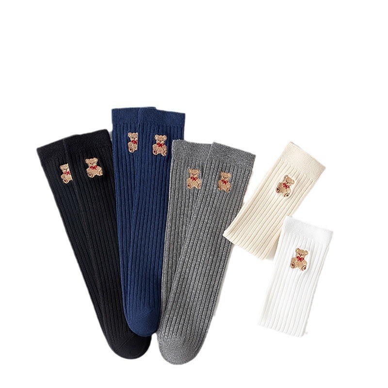 HA1124 - SET 5 ĐÔI TẤT GẤU MIX MÀU