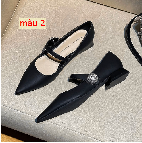HA1122 - GIÀY MARY JANE MŨI NHỌN KIỂU PHÁP
