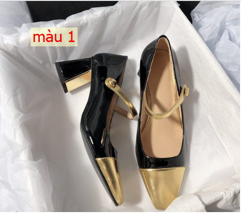 HH2126 - GIÀY MARY JANE PHỐI MÀU