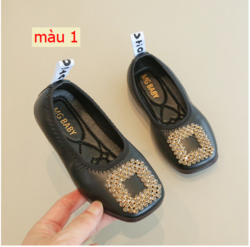 HH3125 - GIÀY BỆT ĐÍNH ĐÁ BÉ GÁI