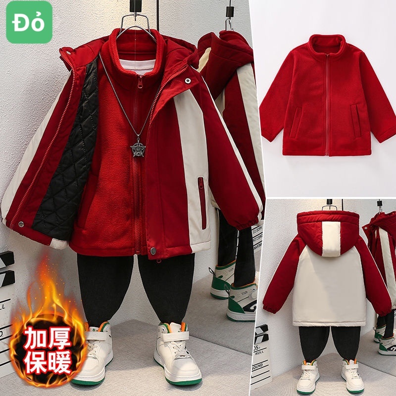HA2126 - KHOÁC GIÓ NỈ 2 CHI TIẾT CHO BÉ