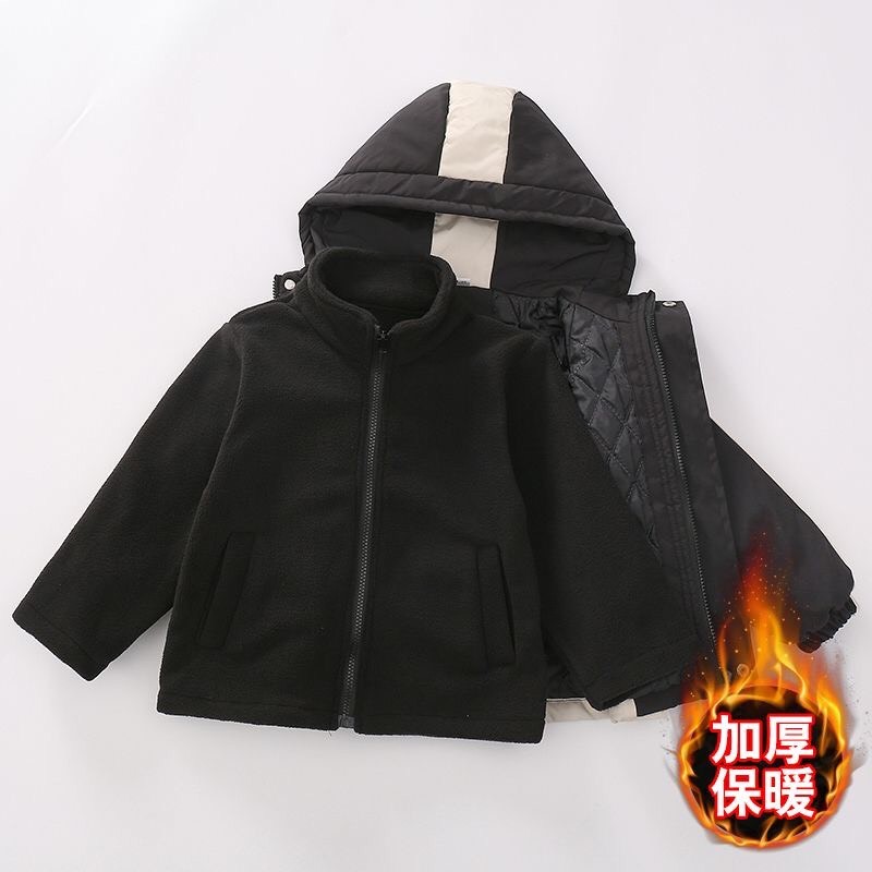 HA2126 - KHOÁC GIÓ NỈ 2 CHI TIẾT CHO BÉ