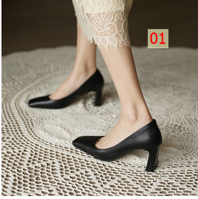 HA3127 - GIÀY MŨI VUÔNG CAO CẤP