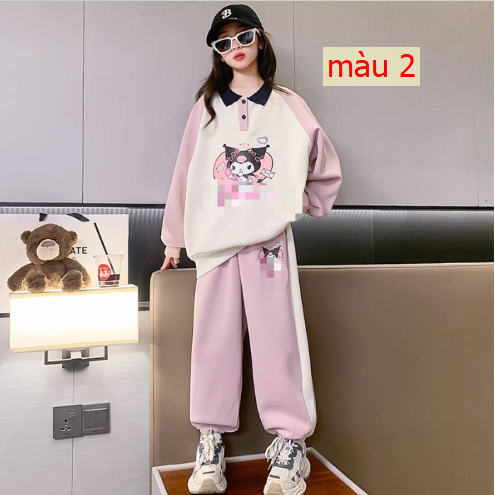 HH4126 - BỘ NỈ POLO SIZE ĐẠI BÉ GÁI