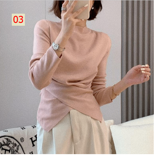 HA3125 - ÁO LEN VẠT CHÉO