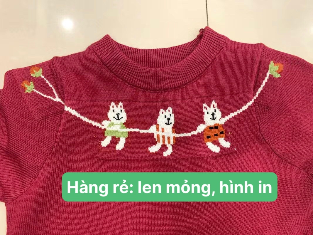 HA3128 - VÁY LEN ĐỎ CHO BÉ GÁI