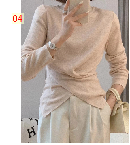 HA3125 - ÁO LEN VẠT CHÉO