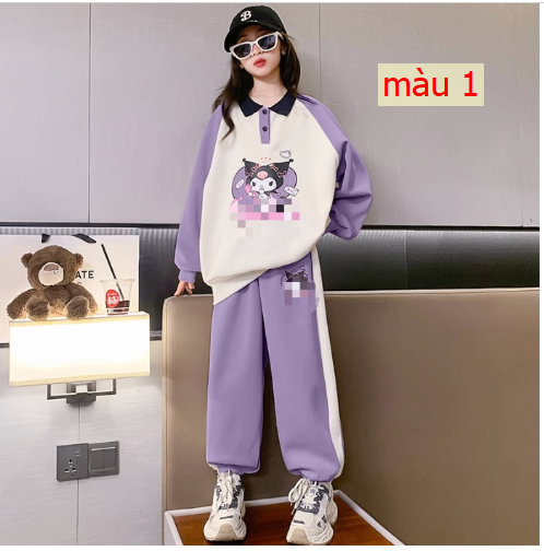 HH4126 - BỘ NỈ POLO SIZE ĐẠI BÉ GÁI