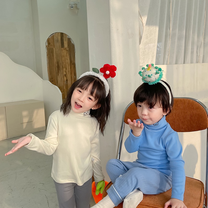 HH5125 - ÁO DÀI TAY THU ĐÔNG CAO CỔ CHO BÉ