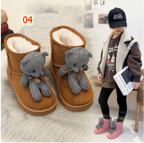 HH7124 - BOOT GẤU LÓT LÔNG CHO BÉ