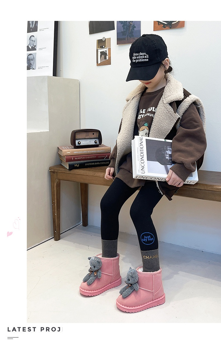 HH7124 - BOOT GẤU LÓT LÔNG CHO BÉ