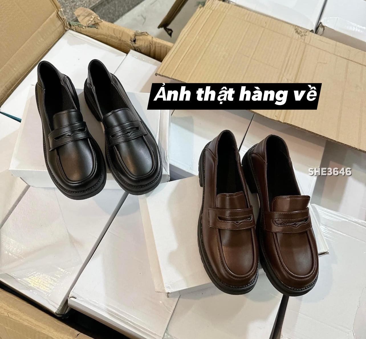 HA6124 - GIÀY LƯỜI PHONG CÁCH RETRO