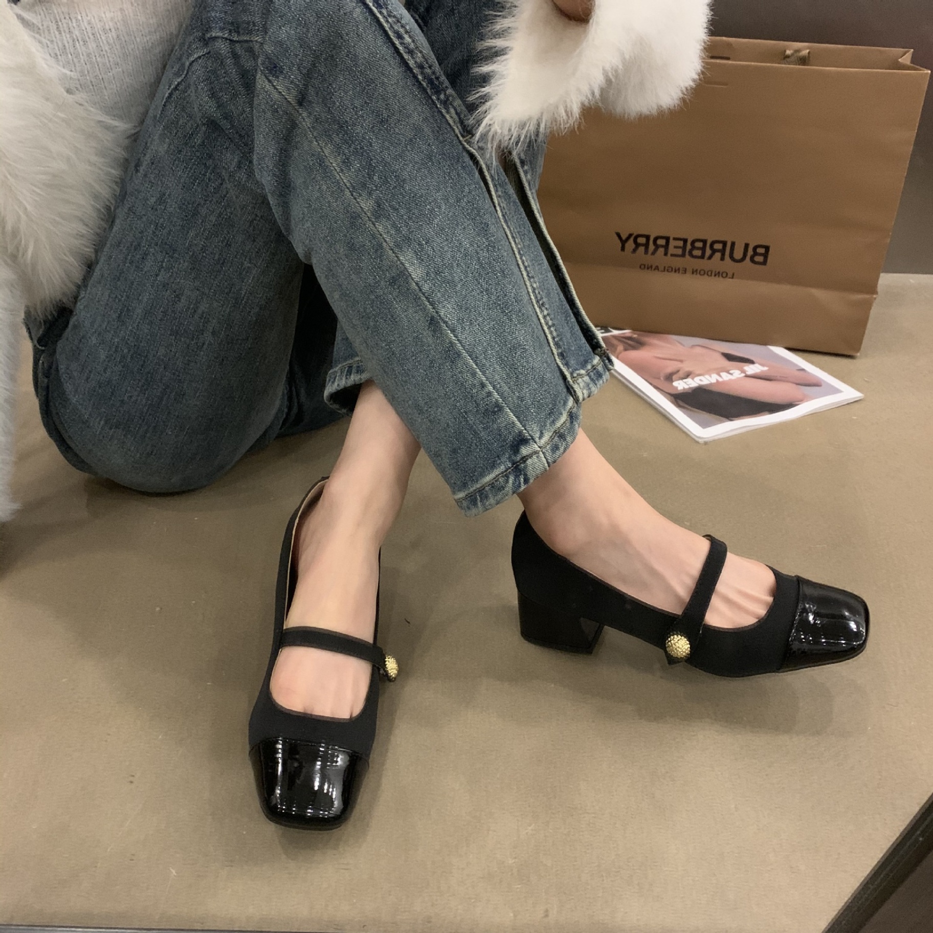 HH8129 - GIÀY MARY JANE ĐẾ CAO 3P