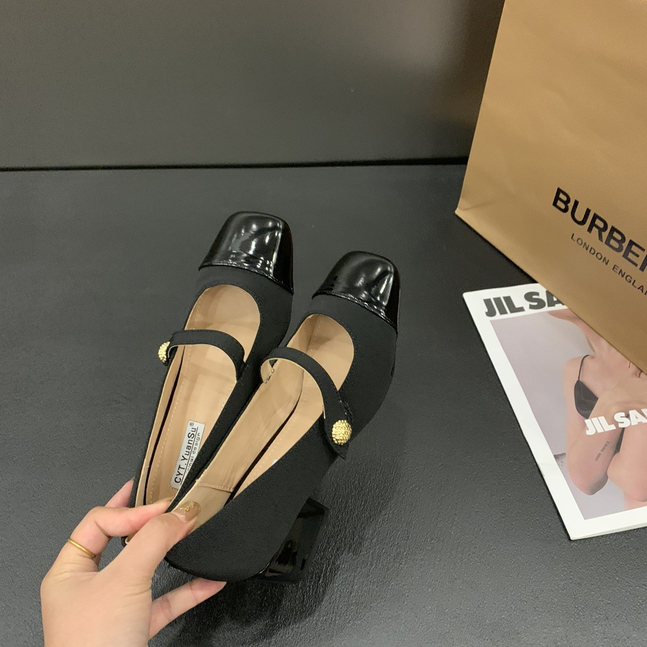 HH8129 - GIÀY MARY JANE ĐẾ CAO 3P
