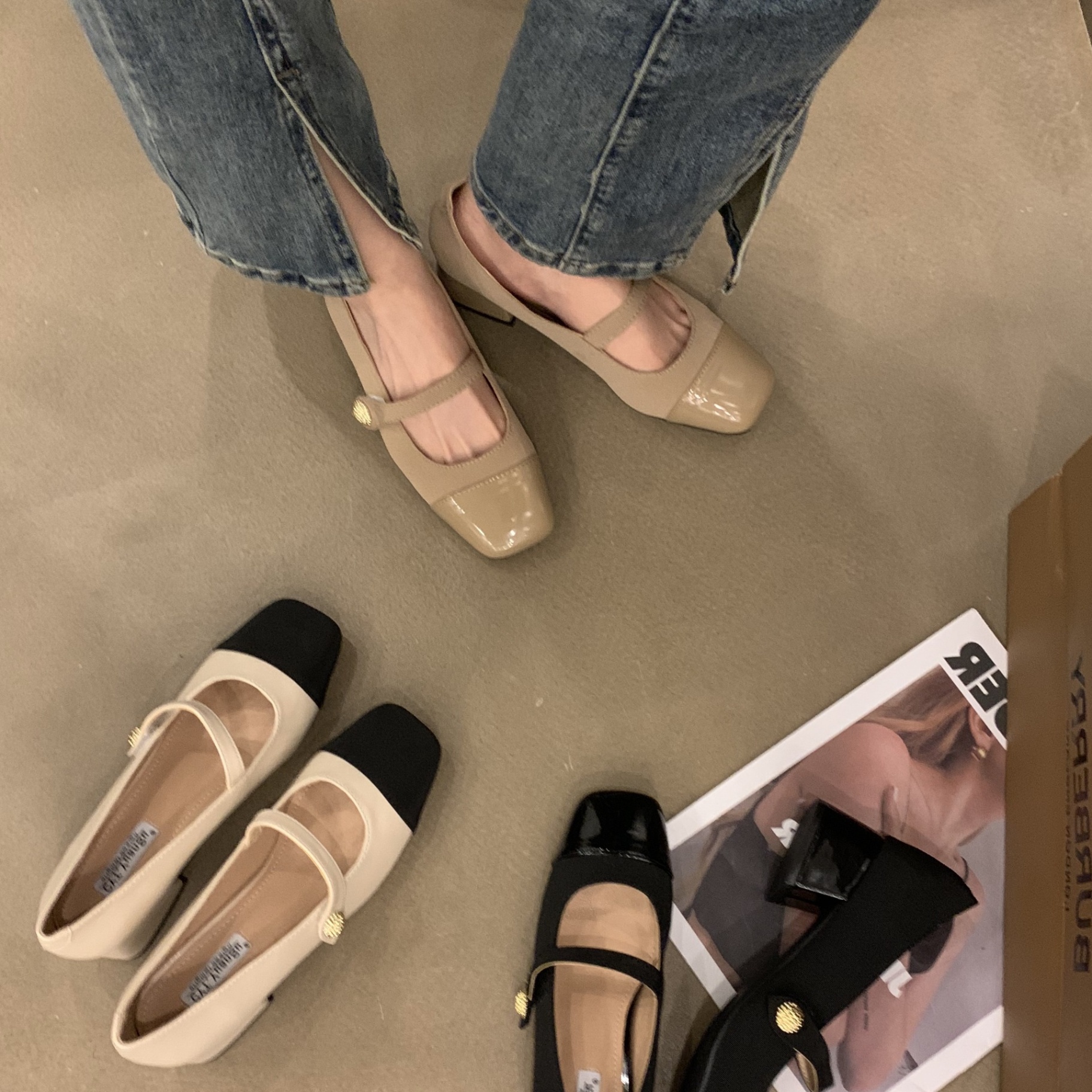 HH8129 - GIÀY MARY JANE ĐẾ CAO 3P