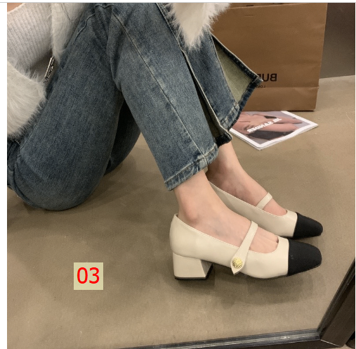HH8129 - GIÀY MARY JANE ĐẾ CAO 3P
