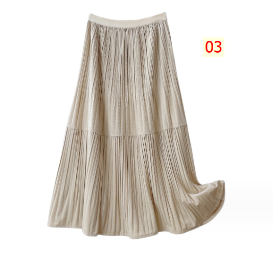 HH8124 - CHÂN VÁY XẾP LY DÁNG DÀI