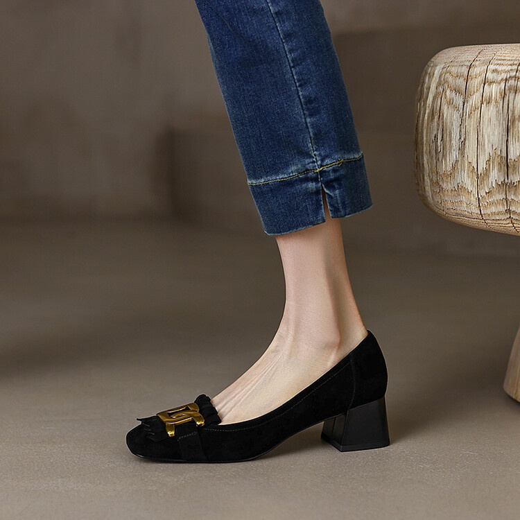 HH9123 - CAO GÓT MŨI VUÔNG THỜI TRANG