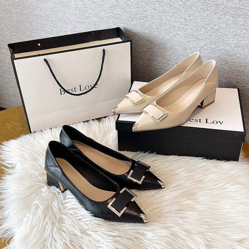 HH91210 - GIÀY CAO GÓT MŨI NHỌN
