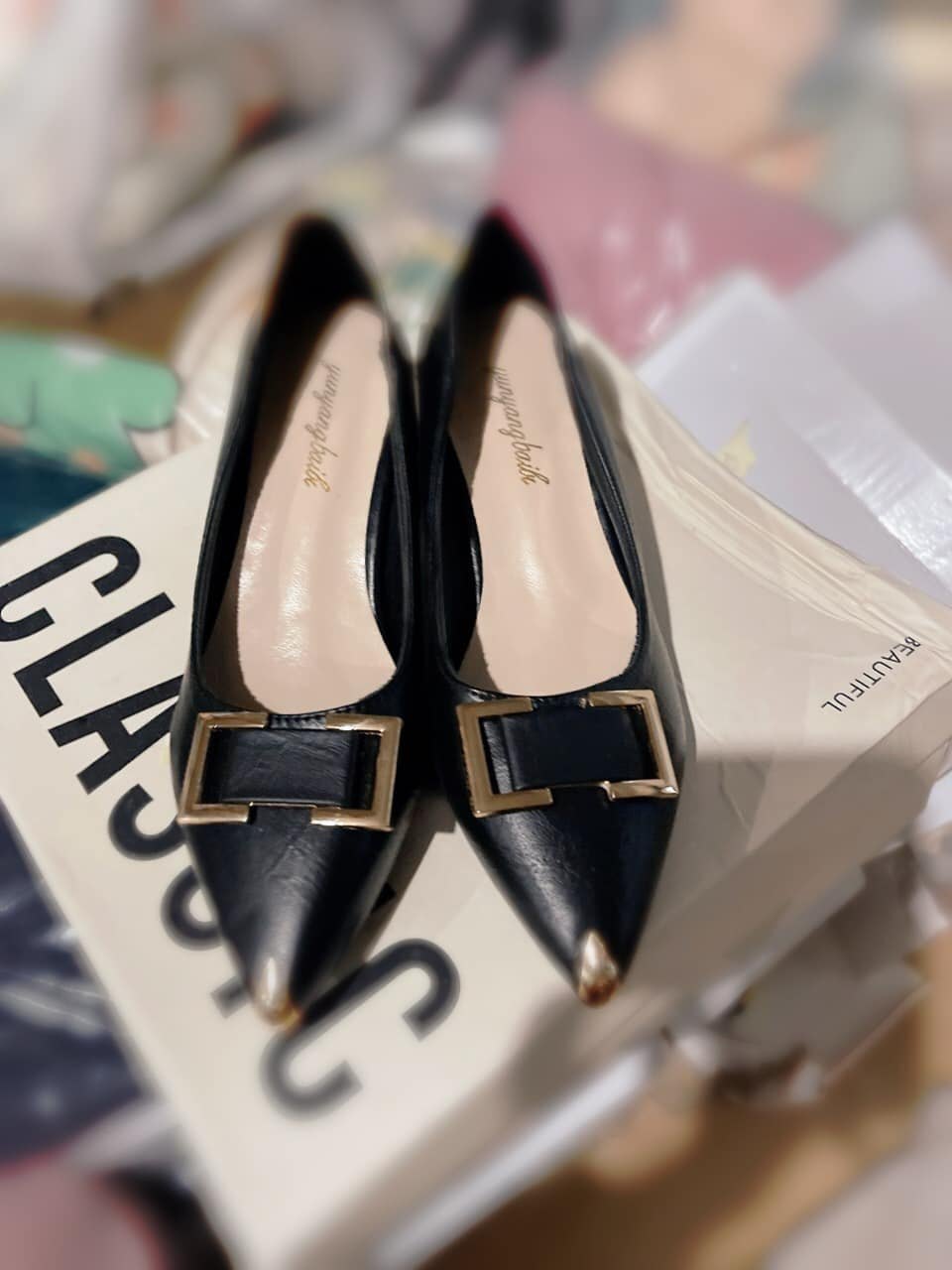 HH91210 - GIÀY CAO GÓT MŨI NHỌN