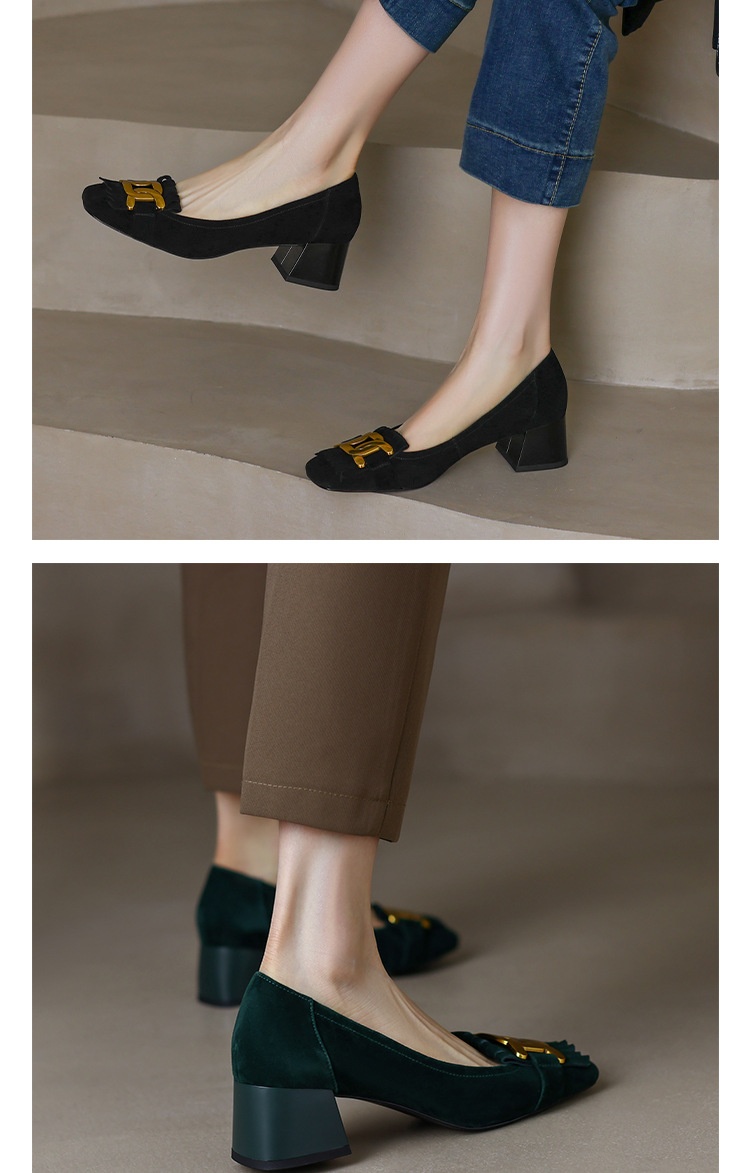 HH9123 - CAO GÓT MŨI VUÔNG THỜI TRANG