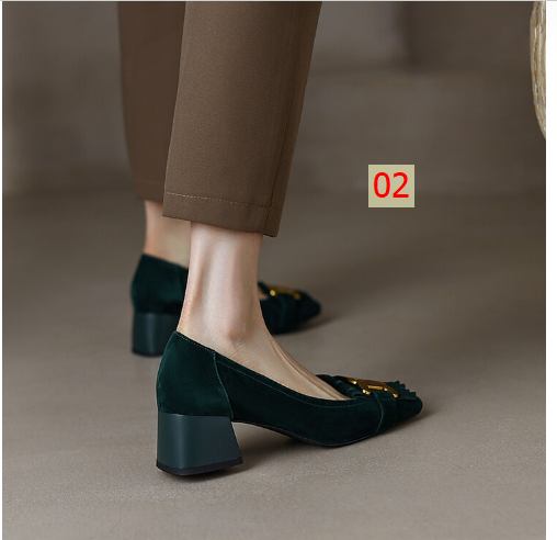 HH9123 - CAO GÓT MŨI VUÔNG THỜI TRANG