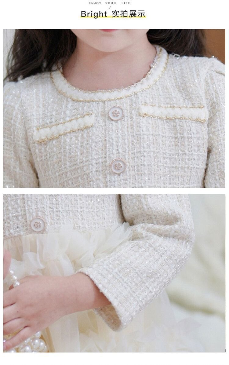 HH10129 - VÁY DẠ TWEED BỒNG BỀNH SIÊU XINH