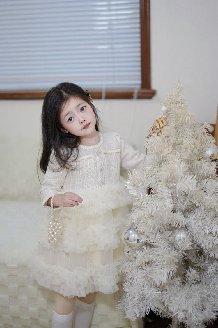 HH10129 - VÁY DẠ TWEED BỒNG BỀNH SIÊU XINH