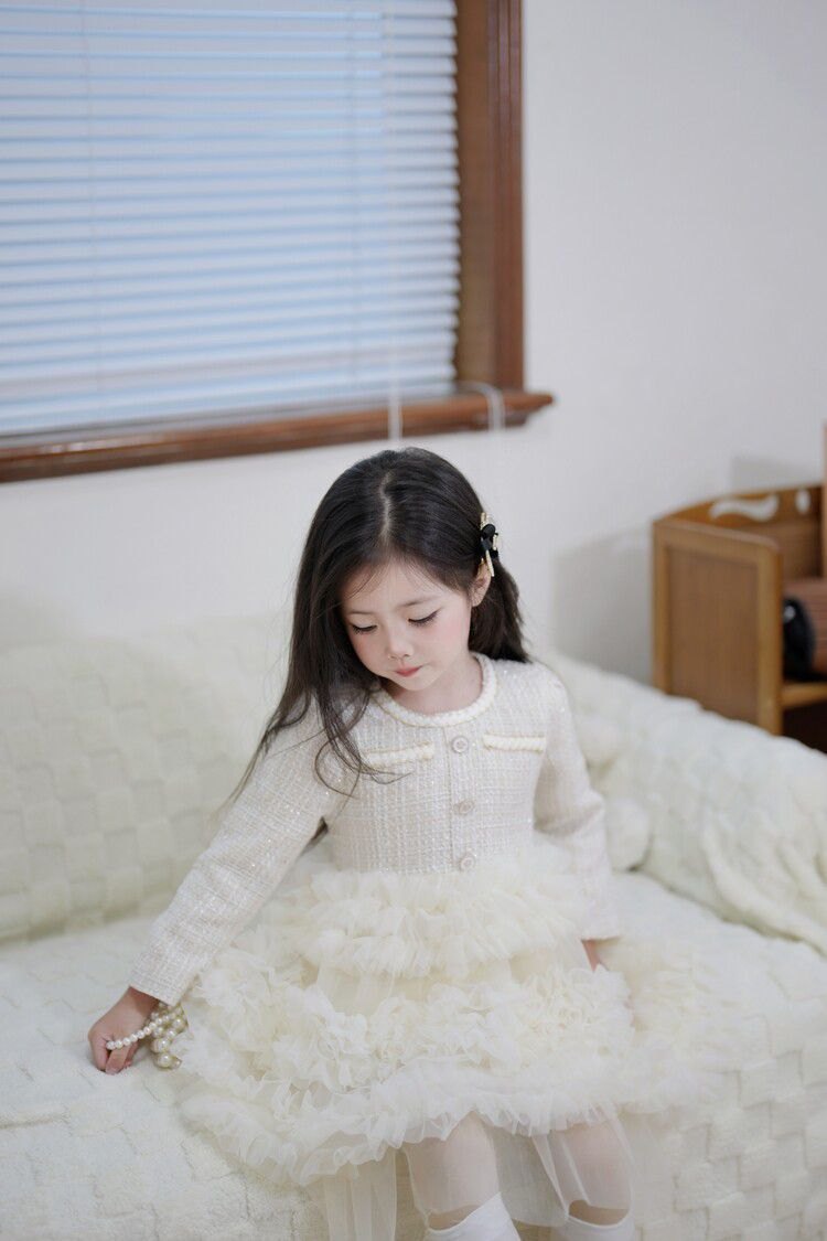 HH10129 - VÁY DẠ TWEED BỒNG BỀNH SIÊU XINH