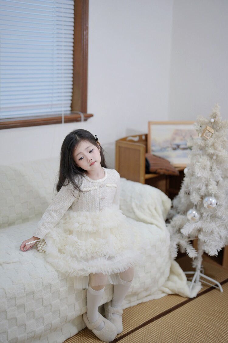HH10129 - VÁY DẠ TWEED BỒNG BỀNH SIÊU XINH