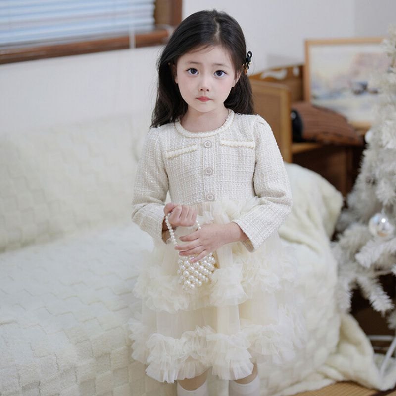 HH10129 - VÁY DẠ TWEED BỒNG BỀNH SIÊU XINH