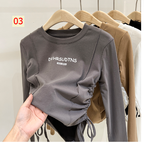 HH13123 - ÁO CROPTOP DÂY RÚT BÉ GÁI