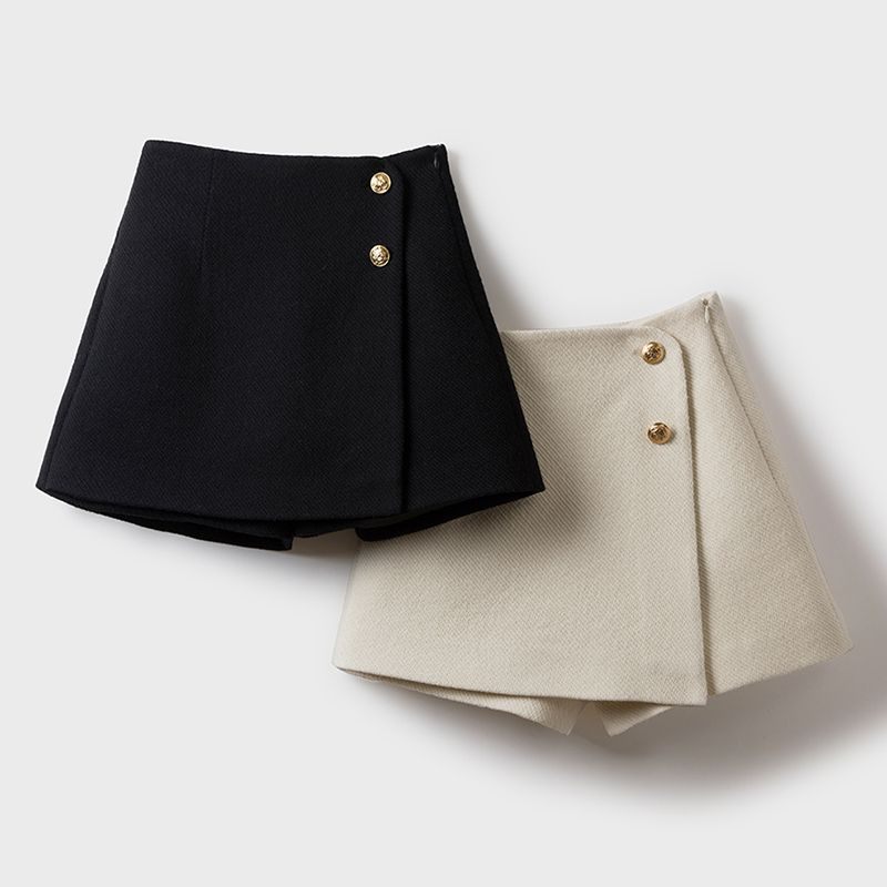 HA12122 - QUẦN SHORT DẠ GIẢ VÁY