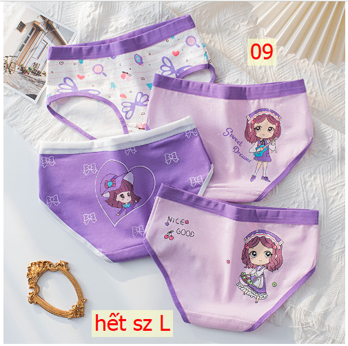 HH14122 - SET 4 QUẦN CHIP BÉ GÁI
