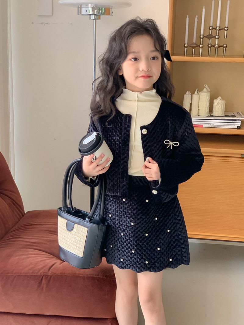 HA16121 - SET NHUNG ĐEN BÉ GÁI