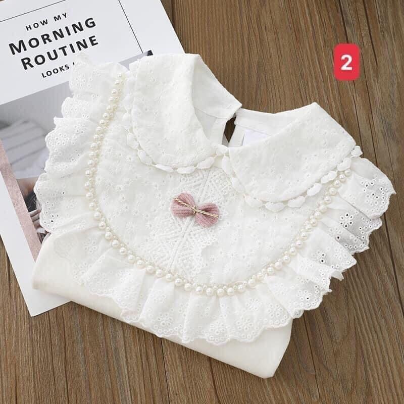 HA16124 - ÁO DÀI TAY CỔ BÈO BÉ GÁI