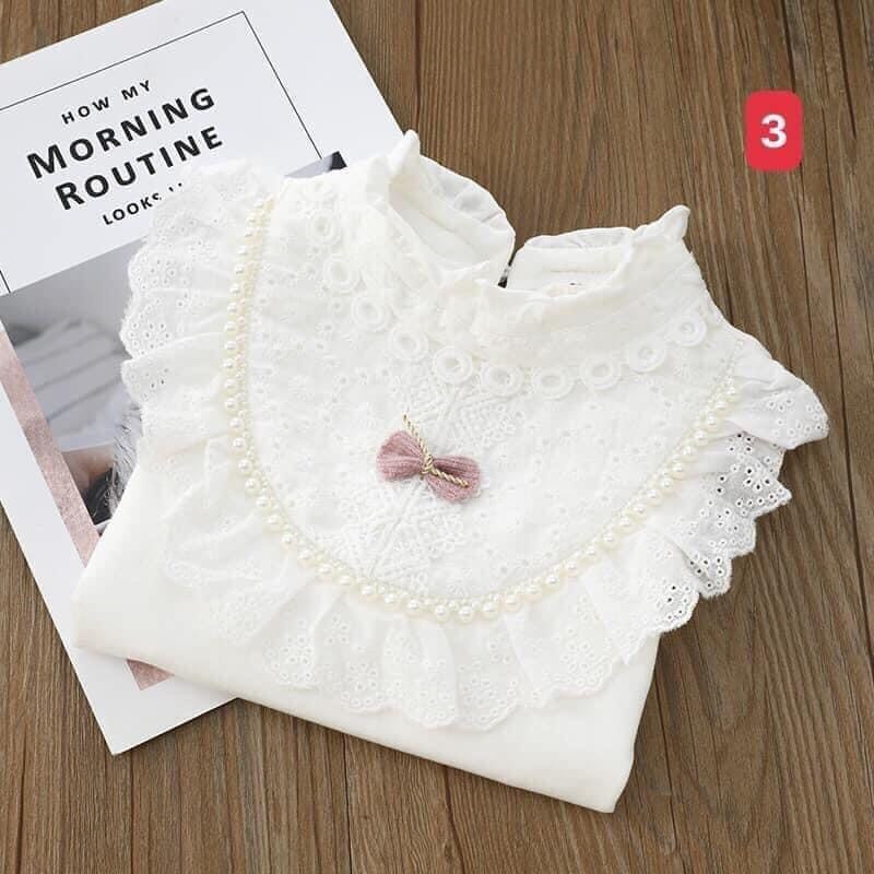 HA16124 - ÁO DÀI TAY CỔ BÈO BÉ GÁI