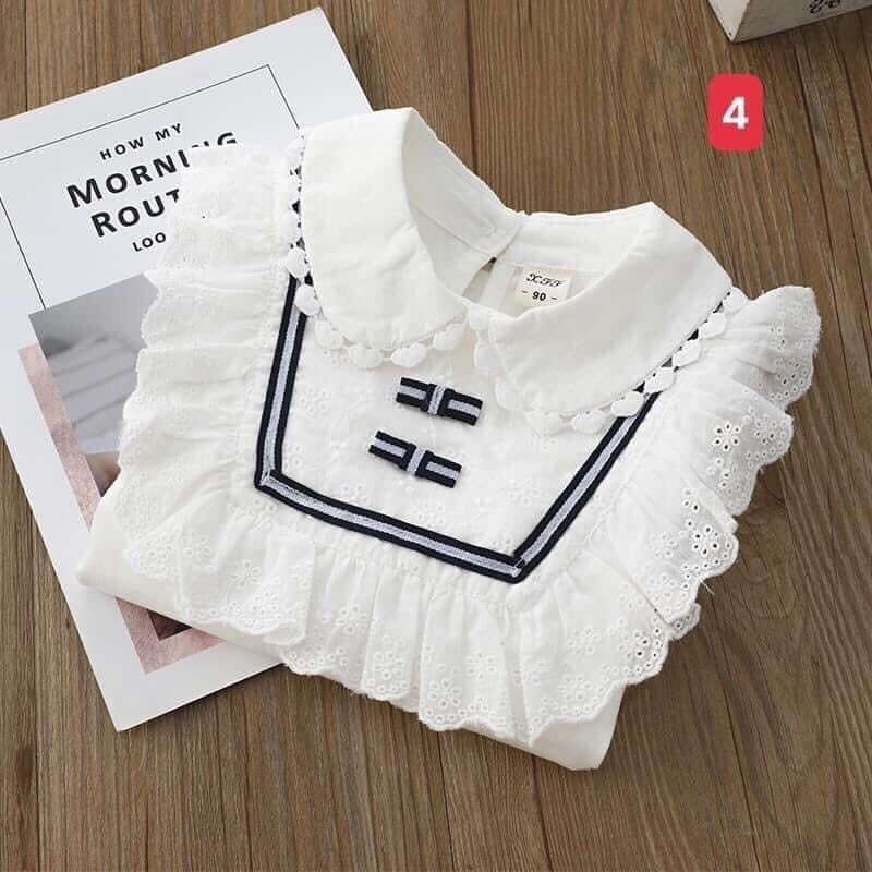 HA16124 - ÁO DÀI TAY CỔ BÈO BÉ GÁI
