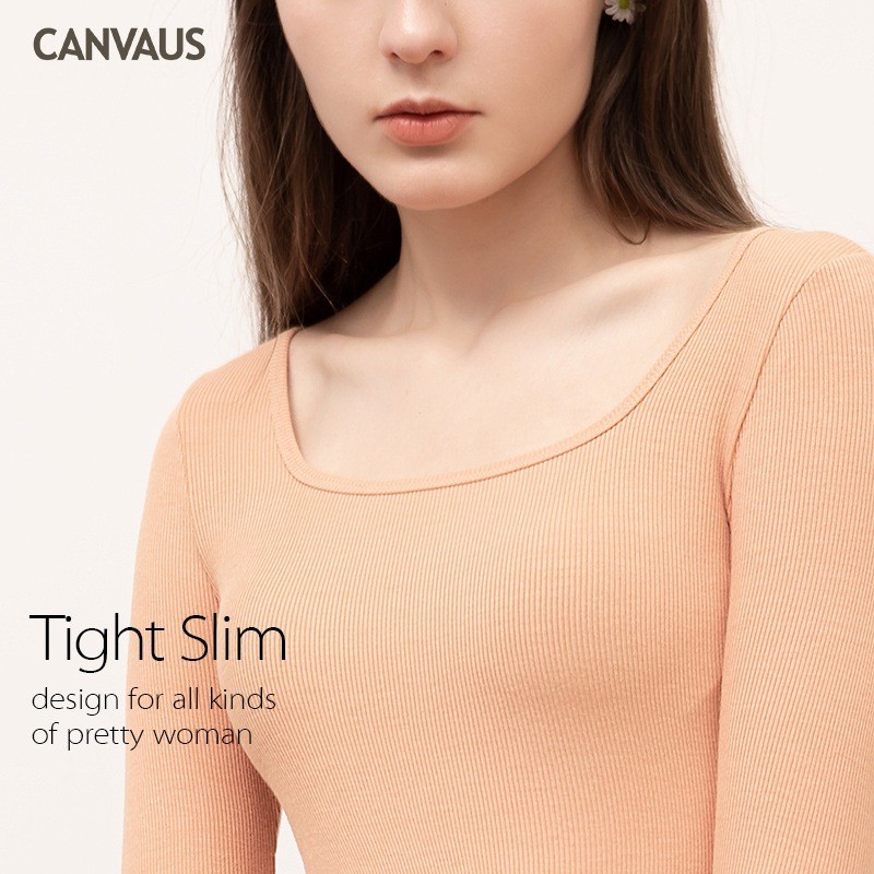 HA16128 - ÁO THUN CỔ VUÔNG CANVAUS