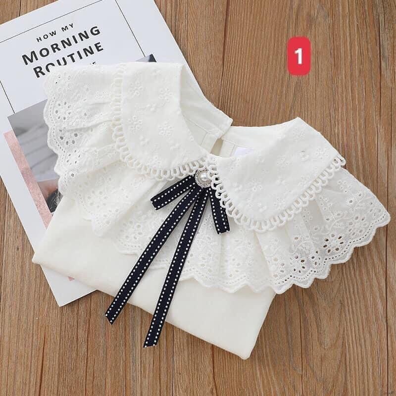 HA16124 - ÁO DÀI TAY CỔ BÈO BÉ GÁI
