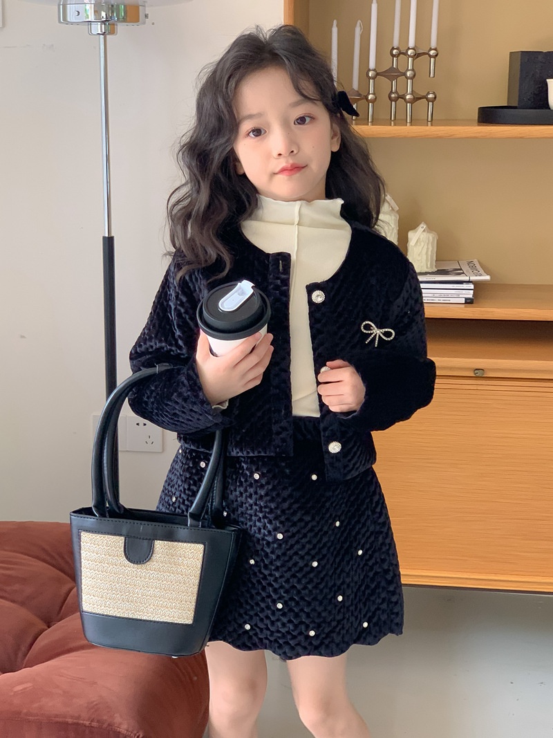 HA16121 - SET NHUNG ĐEN BÉ GÁI