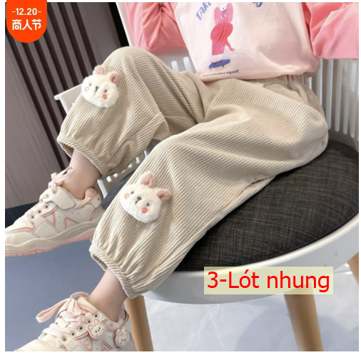 HH191210 - QUẦN NHUNG ĐÍNH THỎ
